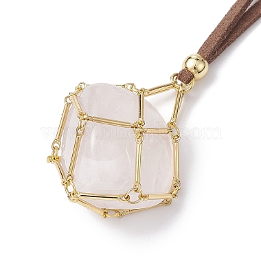 Crystal Holder Cage Necklaces(NJEW-JN04586-03)-5