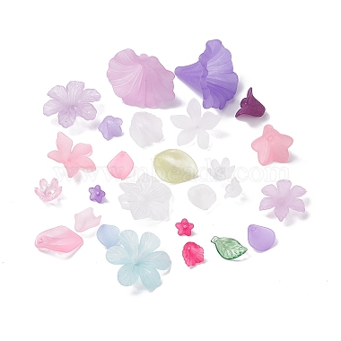 Mixed Color Flower Acrylic Pendants