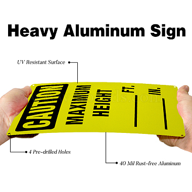 Уф-защищенный и водонепроницаемый алюминиевый предупреждающие знаки(AJEW-GL0001-05C-05)-4