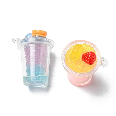 Transparent Resin Imitation Drink Pendants(X-RESI-E041-01)-3