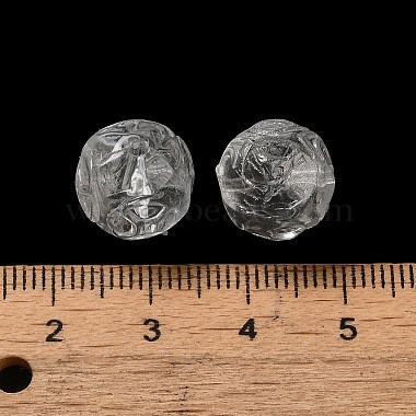 des billes de verre transparentes(GLAA-D025-03G)-3