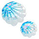 2Pcs 2 Style Shell Shape Glass Jewelry Tray(AJEW-FH0004-22)-1