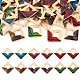 Pandahall 36Pcs 6 Colors Spray Painted Wood Big Pendants(WOOD-TA0001-80)-8