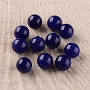 Natural White Jade Round Ball No Hole Beads, Dyed & Heated, 16mm(X-G-I170-16mm-12-1)