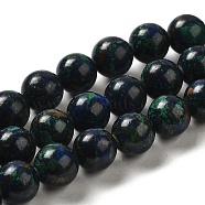 Natural Chalcopyrite Beads Strands, Round, 10~10.5mm, Hole: 1.2mm, about 40pcs/strand, 16.34''(41.5cm)(G-H298-A01-04)