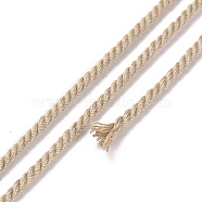 Cotton Cord, Braided Rope, with Paper Reel, for Wall Hanging, Crafts, Gift Wrapping, Tan, 1.5mm, about 21.87 Yards(20m)/Roll(OCOR-E027-01C-26)