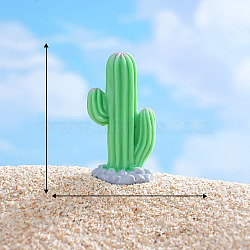 Resin Cactus Mini Model, Micro Landscape Dollhouse Accessories, Pretending Prop Decorations, Lime, 19x30mm(PW-WG7A4AF-01)