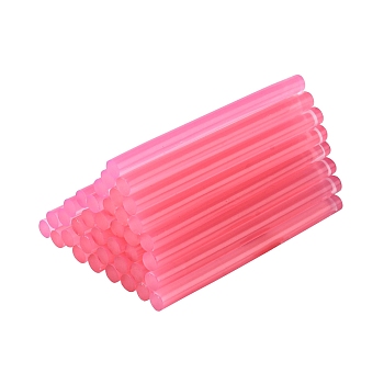 Plastic Glue Gun Sticks, Sealing Wax Sticks, Hot Melt Glue Adhesive Sticks for Vintage Wax Seal Stamp, Pink, 10x0.7cm