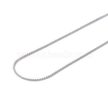 304 Stainless Steel Serpentine Chain Necklace for Men Women(NJEW-G076-01A-P)-3