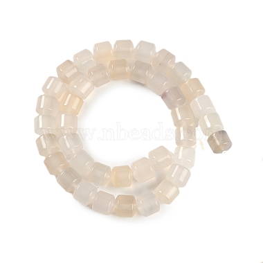 perles naturelles en agate blanc brins(G-L604-E06-01)-3