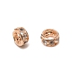 laiton strass perles d'espacement(RB-WH0003-03B-RG)-1