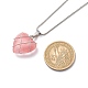 5Pcs 5 Style Natural & Synthetic Mixed Gemstone Heart Pendant Necklace Set(NJEW-JN04042)-6