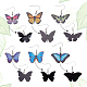 6 Pairs 6 Style Acrylic Butterfly Dangle Earrings(EJEW-AN0001-07)-3
