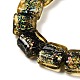 Handmade Dichroic Foil Glass Beads Strands(DICH-U001-07A)-3