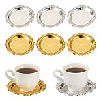 8Pcs 2 Colors Iron Tray, Storage Tray, Cosmetics Jewelry Organizer, Round, Mixed Color, 100x8mm, Inner Diameter: 68mm, 4pcs/color(DIY-MB0003-09)