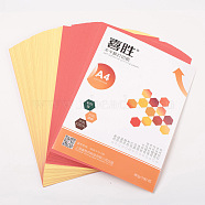 Waterproof A4 Adhesive Sticker Sheets, Self-Adhesive Labels Sticker, Orange Red, 29.7x21x0.01cm, 100sheets/bag(AJEW-BBC0002-06A)