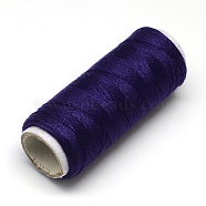 402 Polyester Sewing Thread Cords for Cloth or DIY Craft, DarkSlate Blue, 0.1mm, about 120m/roll, 10rolls/bag(OCOR-R027-20)