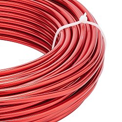 Round Aluminum Wire, for Jewelry Making, Red, 7 Gauge, 3.5mm, about 65.61 Feet(20m)/500g(AW-BC0007-3.5mm-16)