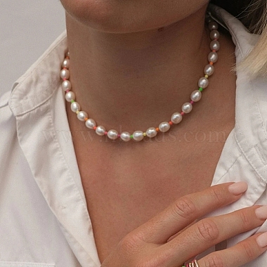Natürliche Perlenketten für Frauen(BT0155-1)-4