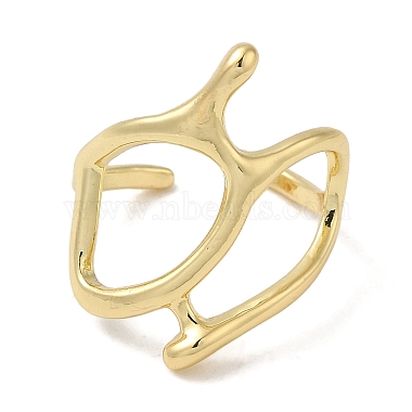 Brass Open Cuff Rings(RJEW-Q778-38G)-2