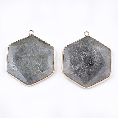 Pendentifs de labradorite naturelle(G-T112-19A)-2