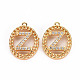 Brass Micro Pave Clear Cubic Zirconia Pendants(KK-S360-143Z-NF)-1