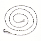 304 Stainless Steel Coreana Chain Necklace(NJEW-S420-006C-P)-2