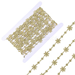 7.5Yards Polyester Lace Trims, for Clothes Accessories, with Cardboard Display Card, Flower, 5/8 inch(17mm)(SRIB-GF0001-54D)