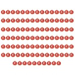 Golden Plated Enamel Alloy Charms, Enamelled Sequins, Flat Round, Red, Letter K, 14x12x2mm, Hole: 1.5mm, 100pcs/Box(ENAM-SZ0001-26C-K)