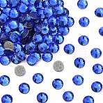 Preciosa&reg Crystal Hotfix Flatback Stones, Czech Crystal, Round(438 11 612 Chaton Rose VIVA 12 &reg), 30050 Sapphire, SS6(1.9~2.1mm)(Y-PRC-HSS6-30050)