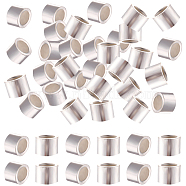 200Pcs 925 Sterling Silver Column Spacer Beads, Silver, 1.5x1.5mm, Hole: 0.5mm(STER-BBC0001-87)