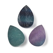 Natural Fluorite Cabochons, Teardrop, 17.5~18x13x9~9.5mm(G-K338-40A-04)