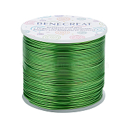 Matte Round Aluminum Wire, Lime Green, 17 Gauge, 1.2mm, 116m/roll(AW-BC0003-30H-1.2mm)