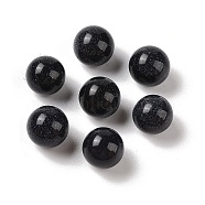 Synthetic Blue Goldstone No Hole Sphere Beads, Round, 14mm(G-K353-04C-26)