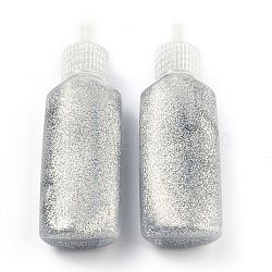 Glitter Glue, Friendly Odorless 3D Flash Glue Pen, for Arts and Crafts, Silver, 2.9x1.8x8.95cm(DIY-C003-01F)