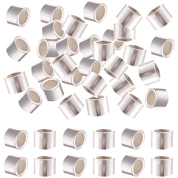 200Pcs 925 Sterling Silver Column Spacer Beads, Silver, 1.5x1.5mm, Hole: 0.5mm