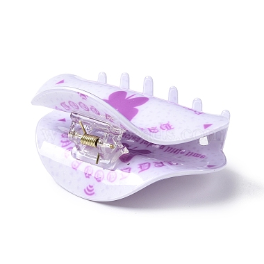 Butterfly Pattern PVC Claw Hair Clips(PHAR-M013-02A)-3