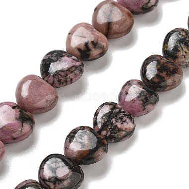 Heart Rhodonite Beads