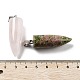 Natural & Synthetic Mixed Gemstone Pointed Pendants(G-P520-03P)-3