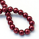 Baking Painted Pearlized Glass Pearl Round Bead Strands(X-HY-Q003-4mm-39)-4