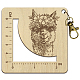 Wooden Square Frame Crochet Ruler(DIY-WH0536-002)-1