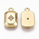 Brass Micro Pave Clear Cubic Zirconia Charms(X-KK-T062-32G-NF)-2