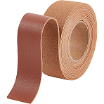 2M PVC Imitation Leather Ribbons, for Clothes, Bag Making, Sienna, 25mm, about 2.19 Yards(2m)/Roll(SRIB-WH0011-125B-03)