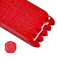 Sealing Wax Sticks, with Wicks, for Wax Seal Stamp, FireBrick, 91x12x11.8mm(DIY-WH0003-C08)