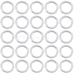 40Pcs 925 Sterling Silver Open Jump Rings, Round Rings, Silver, 5x0.75mm, Hole: 3.5mm(STER-BBC0005-55)