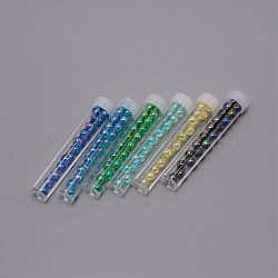 Plastic Round Beads, with Hole, DIY Jewelry Epoxy Handmade Craft Supplies, Mixed Color, 1/4 inch(0.6cm), 20pcs(KY-WH0043-14B)