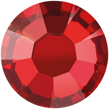 Preciosa&reg MAXIMA Crystal No Hotfix Flatback Stones, Czech Crystal, Dura Foiling, Round(438 11 615 Chaton Rose), 90075 Red Velvet, SS8(2.3~2.5mm)