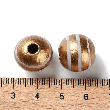 Printed Wood European Beads(WOOD-Z002-07D)-3