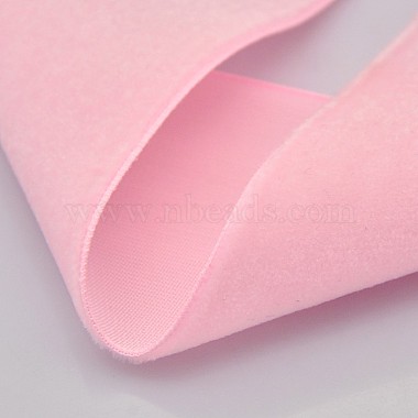 Polyester Velvet Ribbon for Gift Packing and Festival Decoration(SRIB-M001-10mm-123)-2