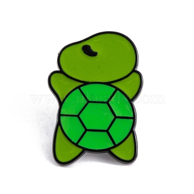 Olive Drab Tortoise Alloy+Enamel Enamel Pins